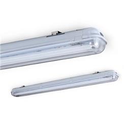 PLAFON MARE ESTANCO BLANCO CON TUBO LED 2X18W 3000K IP65