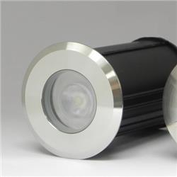 EMBUTIDO PISO FLOOR ACERO 1W 64LM 3000K 45° IP65 Ø62MM