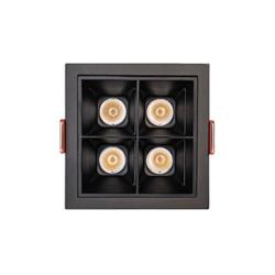 EMBUTIDO RUNNER X PRO CUADRADO 11W 2700K 20° 650LM DIMERIZABLE SISTEMA TRIAC CRI95 220V