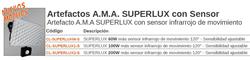 PROYECTOR SUPERLUX 100W FRIO C/SENSOR IP67 8.000LM