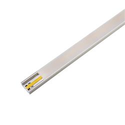 PERFIL 1607 DE APLICAR ALUMINIO ANODIZADO ACABADO BLANCO 2500MM x 160MM x 70MM (SIN CINTA)