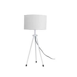 LAMPARA DE MESA TAFI BLANCO E27 PANTALLA BLANCA