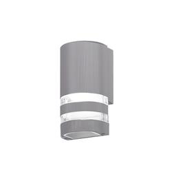 APLIQUE BILBAO GRIS CURVO PARA EXTERIOR IP44 E27 