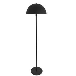 LAMPARA DE PIE ODIN NEGRO MEDIA ESFERA 38CM 2 LUCES E27 170CM ALTURA