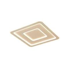 PLAFON GAP BLANCO Y CROMO LED 30W CALIDO 35CM X 35CM X 4.5CM ALTURA