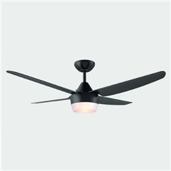 VENTILADOR 432B NEGRO LED 18W DIANAMICO 4 ASPAS 3 VELOCIDADES