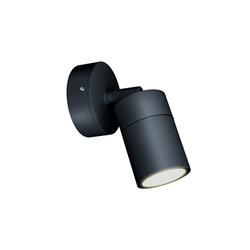 APLIQUE MORE NEGRO PARA EXTERIOR DE ALUMINIO UNIDIRECCIONAL GU10 IP54 