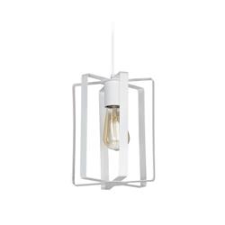 COLGANTE ESQUEL CILINDRO DE FLEJES 1 LUZ E27 BLANCO