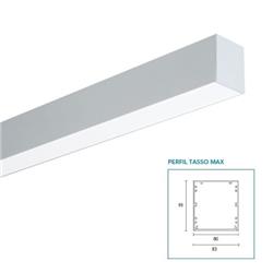 COLGANTE TASSO LED MAX NEGRO 38W 6600LM 4000K CON ACRILICO OPTOMAX 1694MM DE LARGO X 83MM