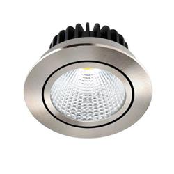 EMBUTIDO COBO FIJO NIQUEL MATE LED 7W 3000K 600LM IP20