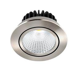 EMBUTIDO COBO FIJO Ø82MM NIQUEL MATE LED 7W 3000K 490LM IP20