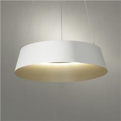 COLGANTE SANDY ALUMINIO BLANCO LED 50W 3000K/4000K 65CM DIAMETRO X 54CM DE ALTO