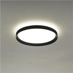 PLAFON MOON NEGRO 40CM DIAMETRO LED 36W 3000/4000K