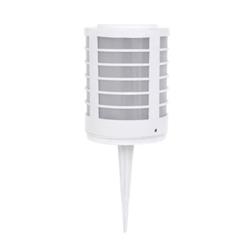 JABALINA CON CABEZAL N*2 D105/2 BLANCO CON BASE PARA AMURAR IP54 1 LUZ E27