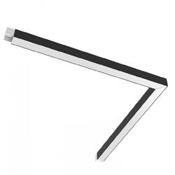 COLGANTE LINO ESQ. HORIZONTAL IZQ. NEGRO 23W 2700K 2666LM IP20 (NO INCLUYE EQUIPO ELECTRONICO)