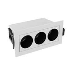 EMBUTIDO TROU 3 LED BLANCO 24° 6W 3000K 480LM DIMERIZABLE IP20