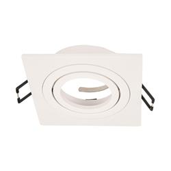 EMBUTIR ALUMINIO MOVIL BLANCO CUADRADO GU10