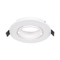 EMBUTIDO BLANCO PVC 1 LUZ GU10 86MM DIAMETRO