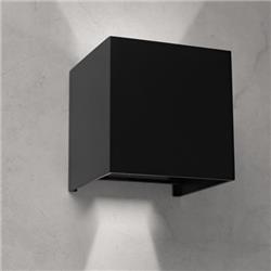 APLIQUE SYMUD PRO NEGRO 2 LUCES DE 3W 3000K 2x240LM IP54