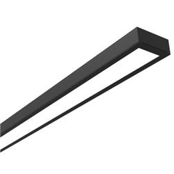 PLAFON RANDOM ACERO NEGRO CON ACRILICO OPTOMAX 1160MM X 120MM 26W 3000K 4400LM IP20