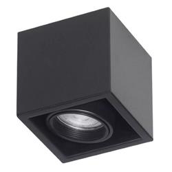 PLAFON MIRO FIJO NEGRO 1 LUZ GU10 10CM X 10CM X 9C