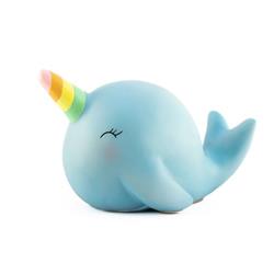 LAMPARA BALLENA UNICORNIO POLIRESINA AZUL CON ADAPTADOR USB