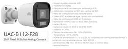 CAMARA UAC-B112-F28 BULLET 2MPx L2,8 SMART IP67 