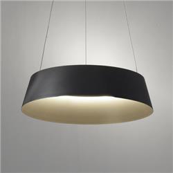 COLGANTE SANDY ALUMINIO NEGRO LED 50W 3000K/4000K 65CM DIAMETRO X 54CM DE ALTO