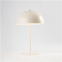 LAMPARA DE MESA PANTALLA HONGO BLANCO TIZA E27
