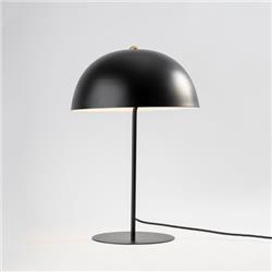 LAMPARA DE MESA PANTALLA HONGO NEGRO MATE E27