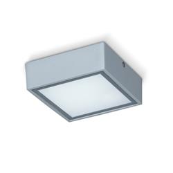 PLAFON CUADRADO 2830 ALUMINIO BLANCO 2 LUCES G9 IP44