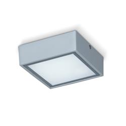 PLAFON CUADRADO 2830 ALUMINIO BLANCO G9 IP44