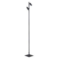 JABALINA 3100/2500-2 ALUMINIO NEGRO 2 LUCES GU10 IP44
