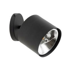 APLIQUE DE PARED CHAPA NEGRO CON MOVIMIENTO 1 LUZ AR111 