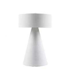 LAMPARA DE MESA AJEDREZ BLANCO 2 LUCES G9 30CM ALTURA