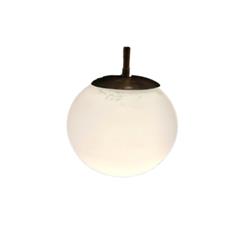 COLGANTE GLOBO CHICO BLANCO VIDRIO OPAL Ø15CM E27 