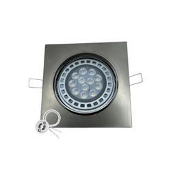 EMBUTIDO ALUMIPOL CUADRADO ACERO AR111 158MM X 158MM