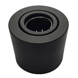 PLAFON REDONDO NEGRO MATE GU10 94MM DIAMETRO X 80MM ALTURA
