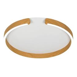 PLAFON LED TOKIO 2 DIM ALUMINIO BLANCO MATE Y MADERA 40W 3000K