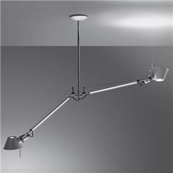 COLGANTE TOLOMEO SUSPENSION DOBLE ALUMINIO E27