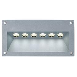 EMBUTIDO DE PARED GRIS 6W 3000K 265LM IP65