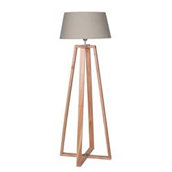 LAMPARA DE PIE CRUZ MADERA PARAISO 1,55MT