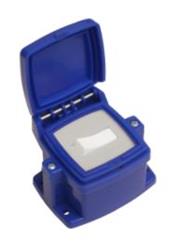 CAJA CAPSULADA EXT AZUL IP43 1 PUNTO