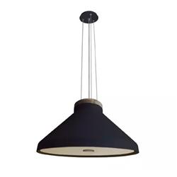 COLGANTE CON DIFUSOR ACRILICO Y MADERA NEGRO MICRO