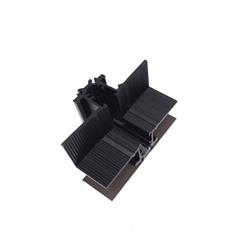 CURVA VERTICAL 1 PARA RIEL MAGNETICO MR5 DE EMBUTIR NEGRO IP20