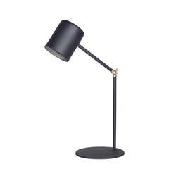 LAMPARA DE MESA 5211/B NEGRA BASE REDONDA GU10 CON MOVIMIENTO