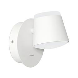 APLIQUE LED GAIA BL 1LUZ CON INTERRUPTOR 8W 3000K 