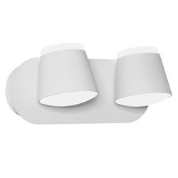 APLIQUE LED GAIA BLANCO 2LUCES BASE OVAL 12W 3000K 