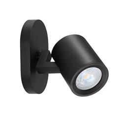 APLIQUE AURORA ALUMINIO NEGRO 1LUZ GU10