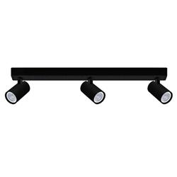 APLIQUE PARED/TECHO ALDA ALUMINIO NEGRO 3LUCES GU10